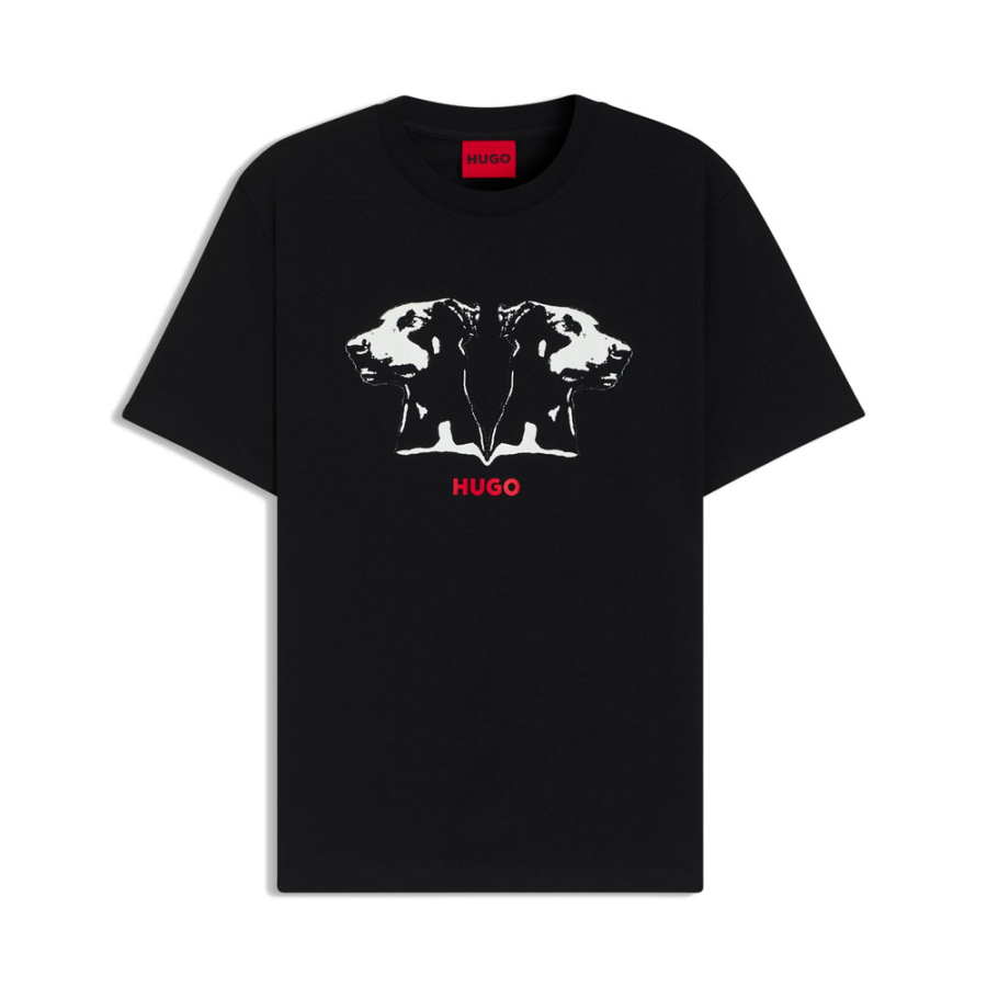 t-shirt-aus-baumwolljersey-mit-dobermann-print t-shirt-aus-baumwolljersey-mit-dobermann-print