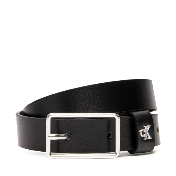 Calvin Klein Ceinture en cuir grain avec logo - 100 Noir- Ref 35 €
