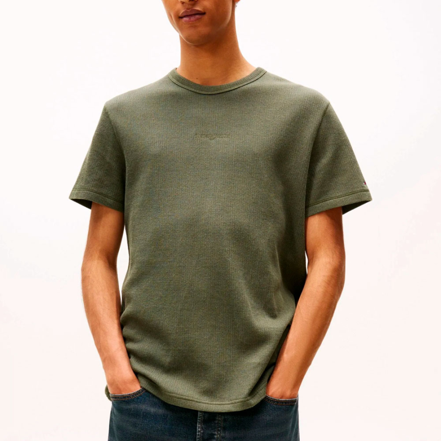 t-shirt-slim-con-scritta-waffle