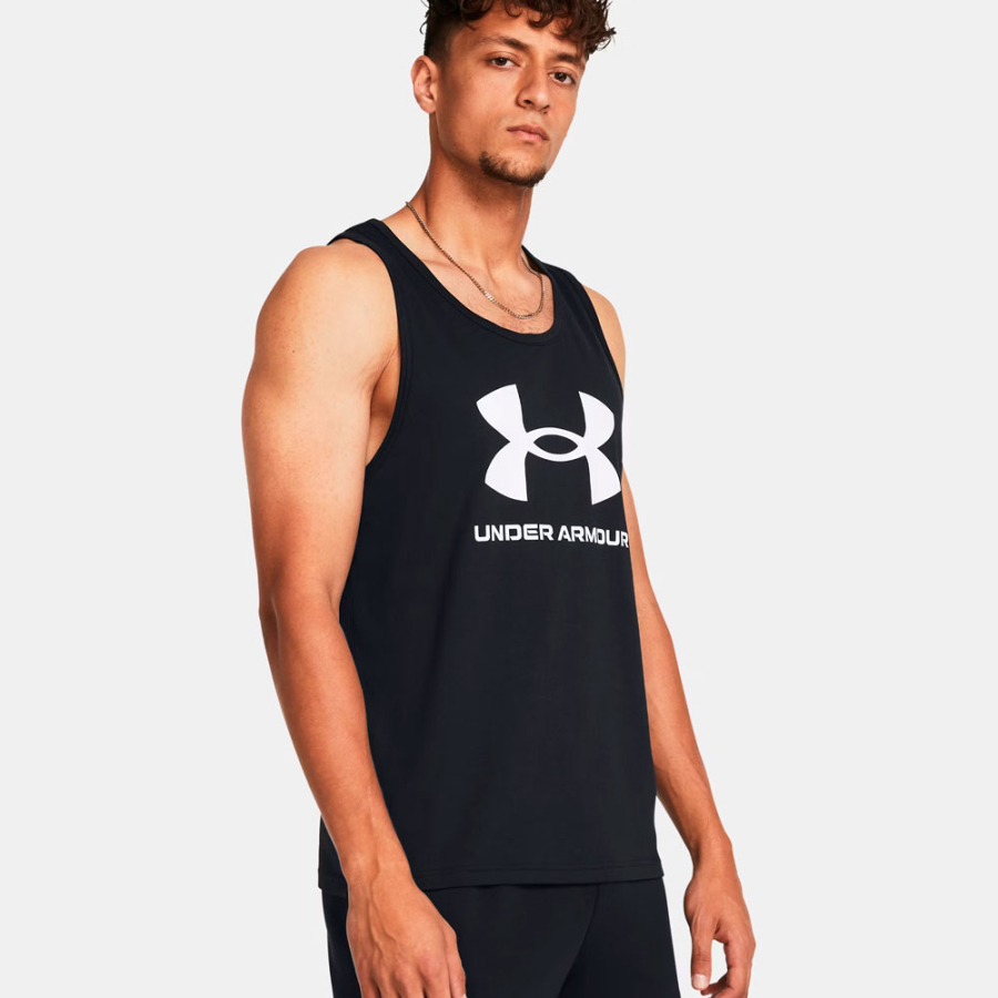 camiseta-sem-mangas-com-logotipo-da-ua camiseta-sem-mangas-com-logotipo-da-ua