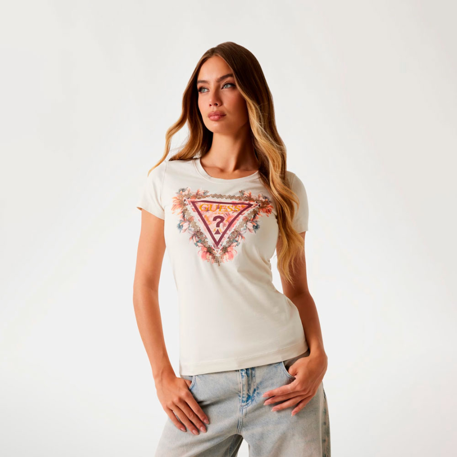 t-shirt-mit-floralem-dreieckslogo t-shirt-mit-floralem-dreieckslogo