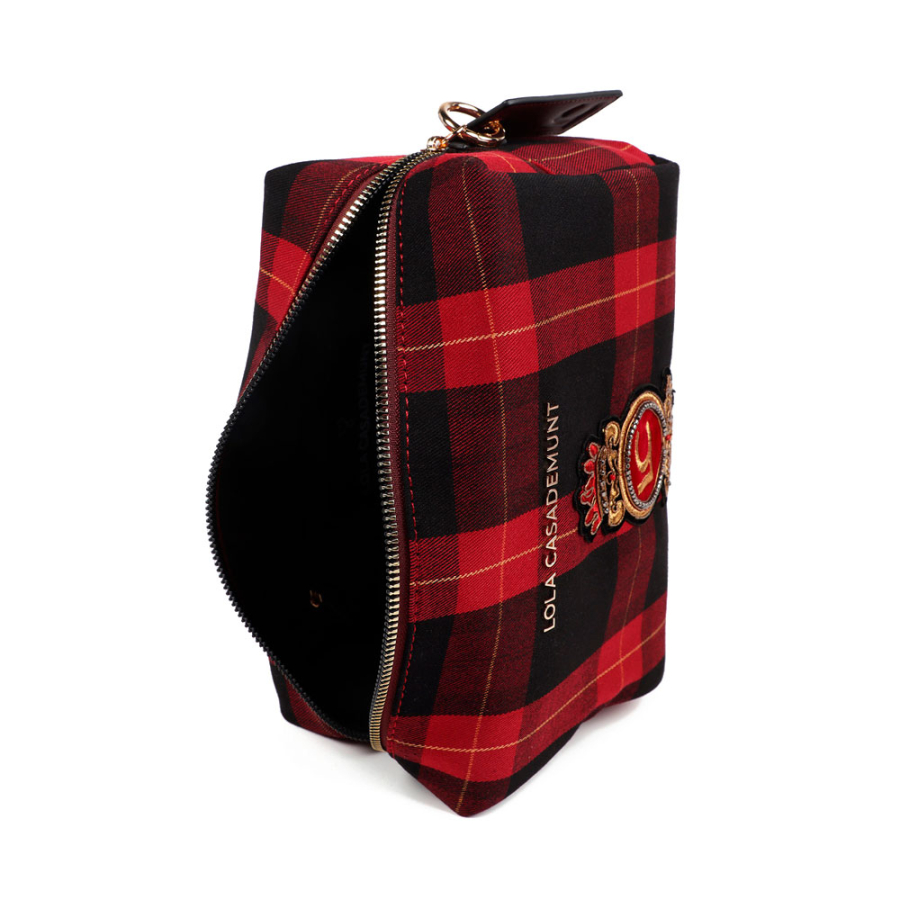 necessaire-com-estampa-xadrez necessaire-com-estampa-xadrez