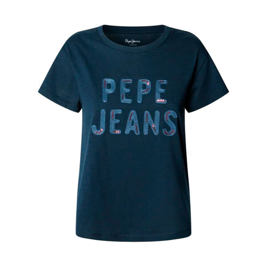 t-shirt-mit-pailletten-logo t-shirt-mit-pailletten-logo