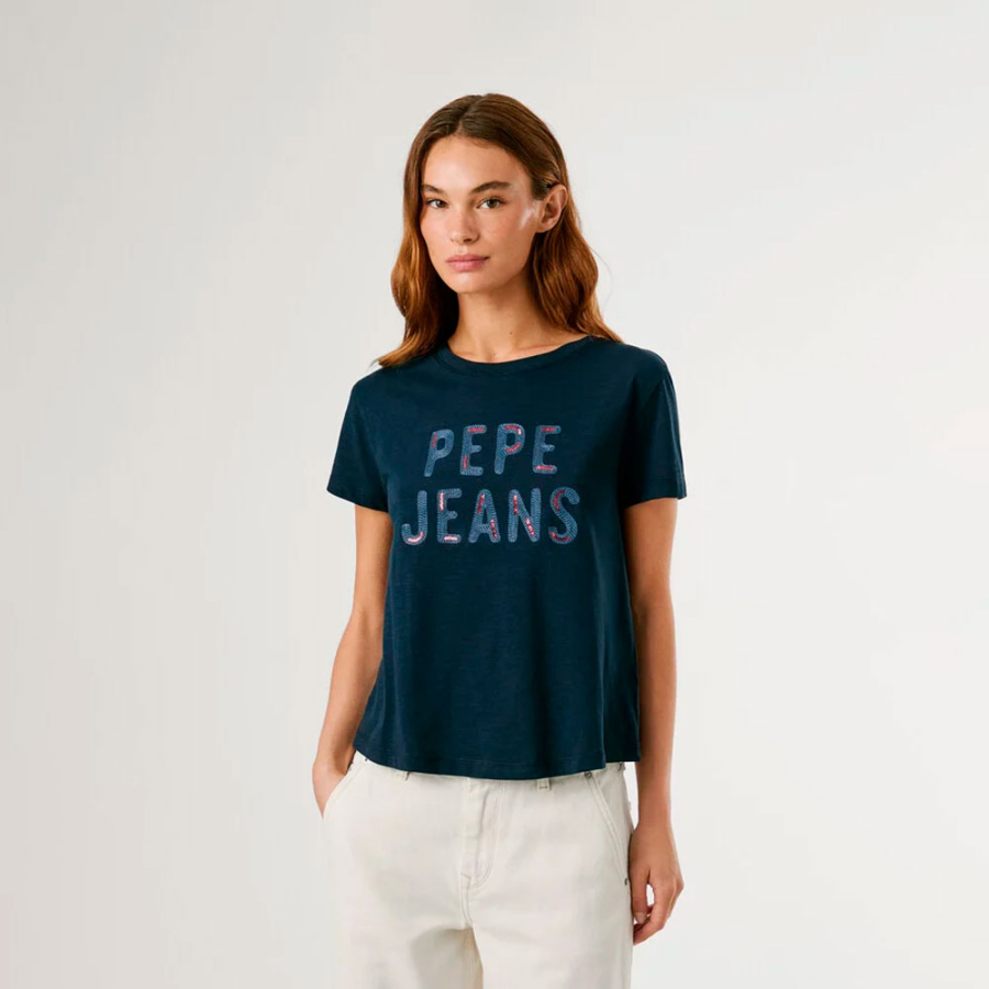 t-shirt-mit-pailletten-logo t-shirt-mit-pailletten-logo