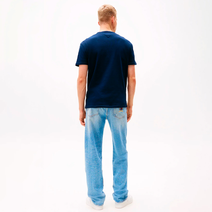 crew-neck-t-shirt-with-tonal-patch crew-neck-t-shirt-with-tonal-patch