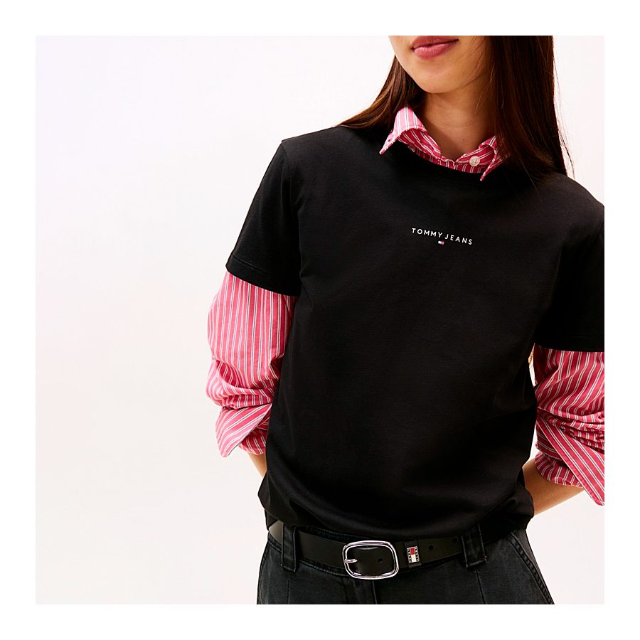 camiseta-de-cuello-redondo-con-logo-lineal camiseta-de-cuello-redondo-con-logo-lineal