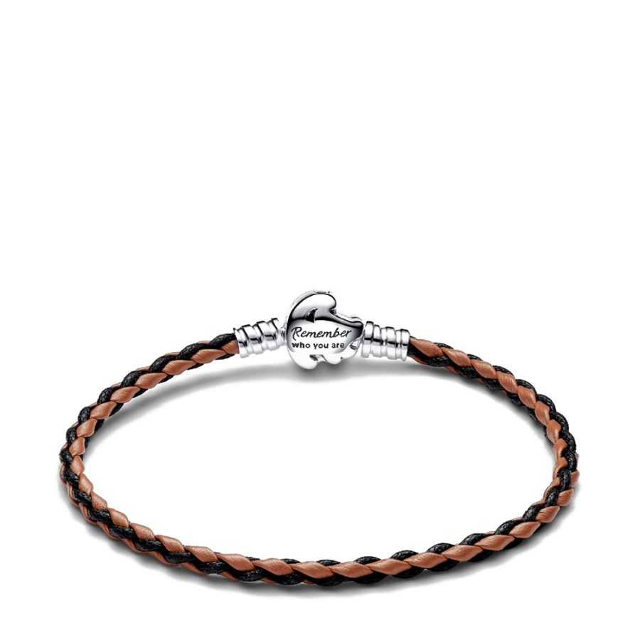 pulseira-de-couro-trancado-pandora-moments-com-fecho-do-rei-leao-da-disney-593361c01