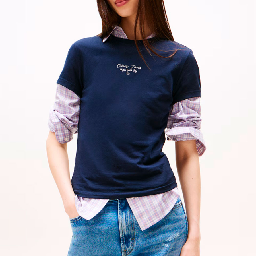 camiseta-de-punto-con-logo-y-corte-slim camiseta-de-punto-con-logo-y-corte-slim