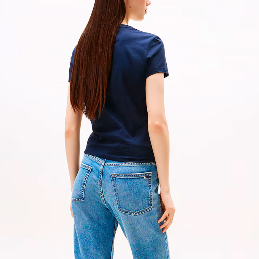 t-shirt-en-maille-slim-fit-avec-logo t-shirt-en-maille-slim-fit-avec-logo
