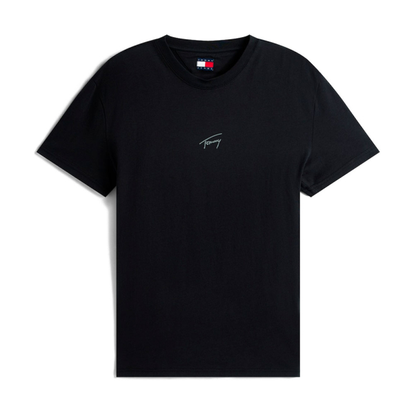 Tommy Hilfiger T-shirts Noir - T-shirt en tricot avec logo ton sur ton - M - Ref 24 €
