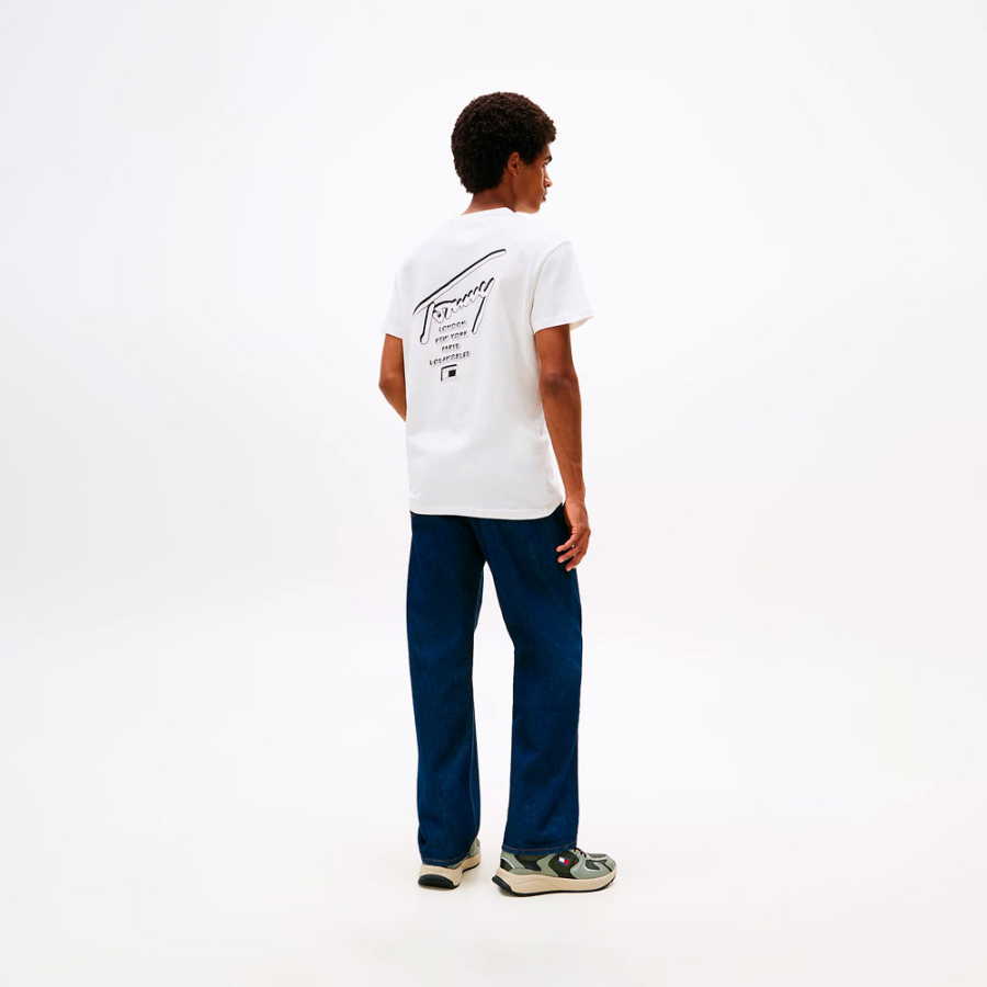 t-shirt-en-tricot-signature-avec-logo-au-dos t-shirt-en-tricot-signature-avec-logo-au-dos
