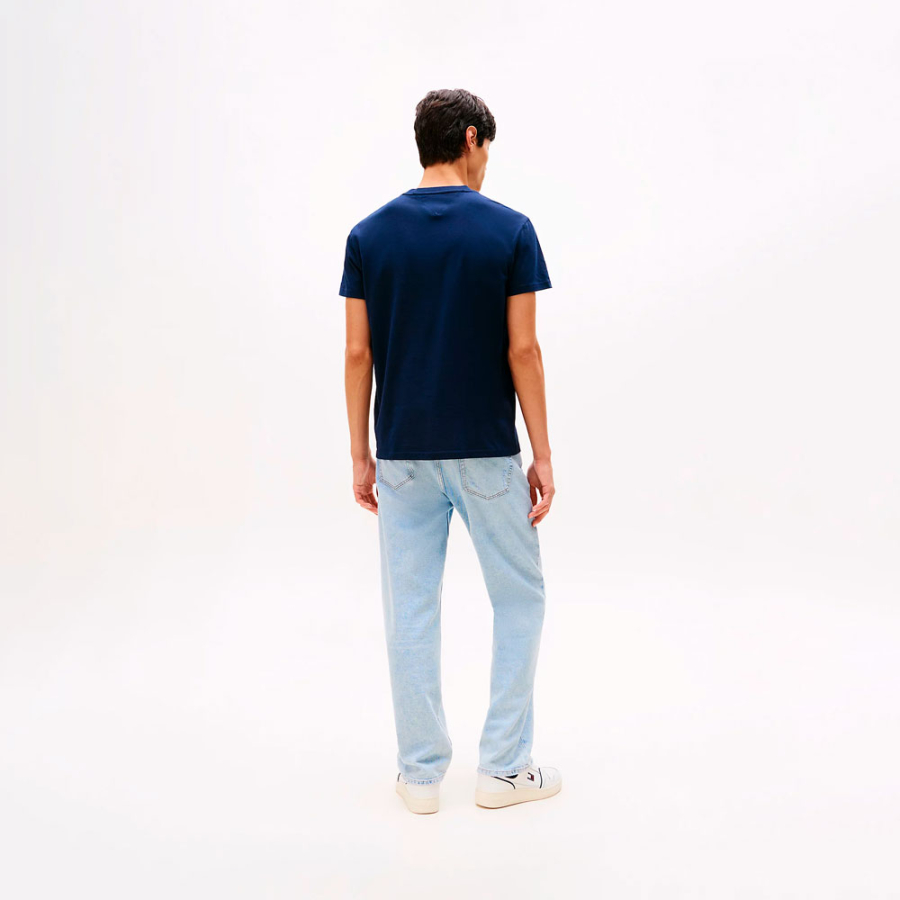 t-shirt-tricote-avec-logo-et-col-rond t-shirt-tricote-avec-logo-et-col-rond