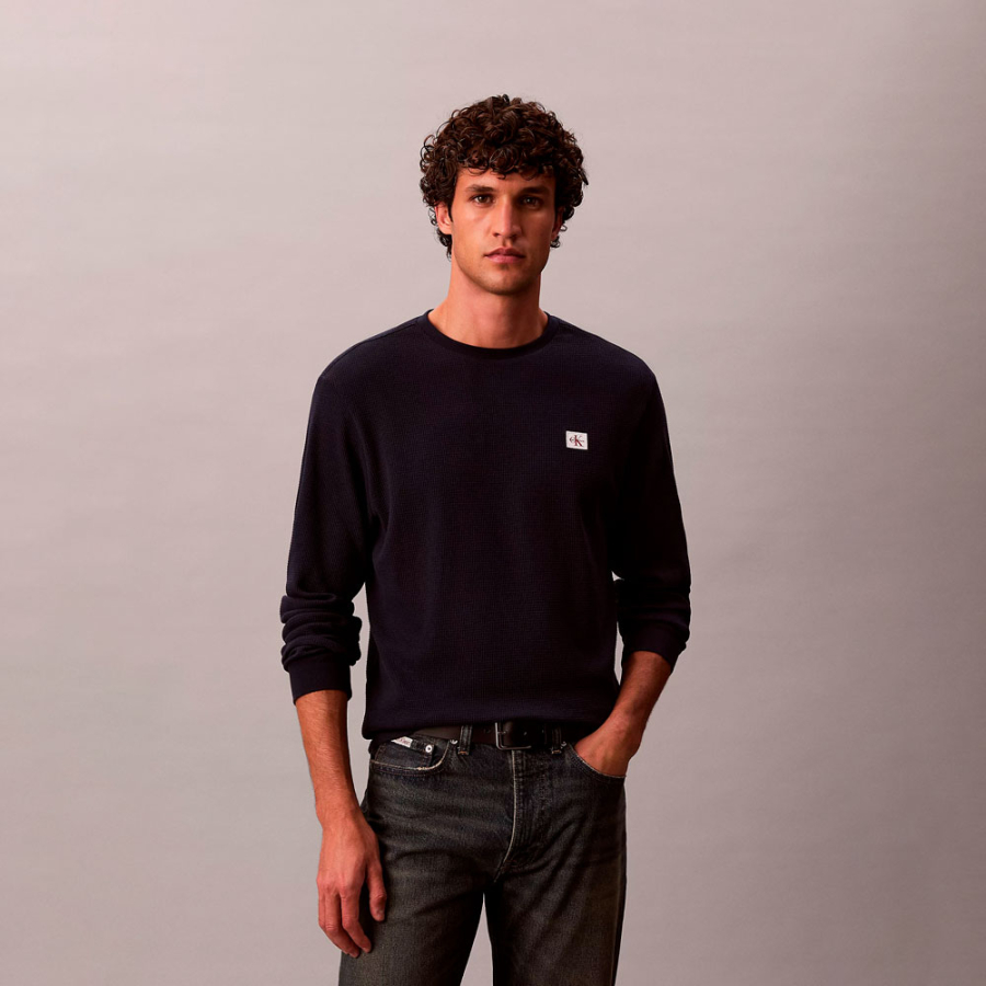 camiseta-de-malha-waffle-de-manga-comprida camiseta-de-malha-waffle-de-manga-comprida