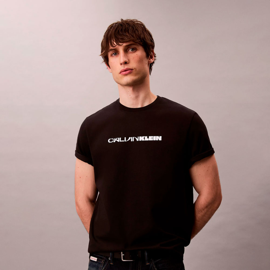 maglietta-ampia-con-logo-grafico-audace maglietta-ampia-con-logo-grafico-audace