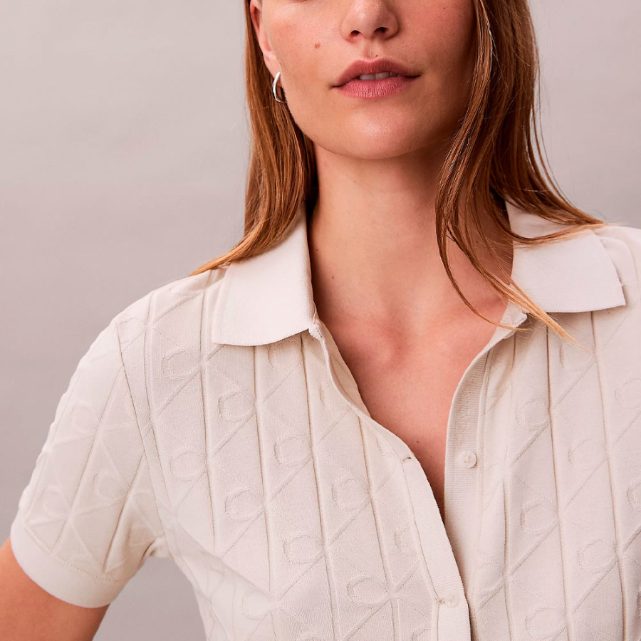 polo-jacquard-avec-logo-monogramme-all-over polo-jacquard-avec-logo-monogramme-all-over