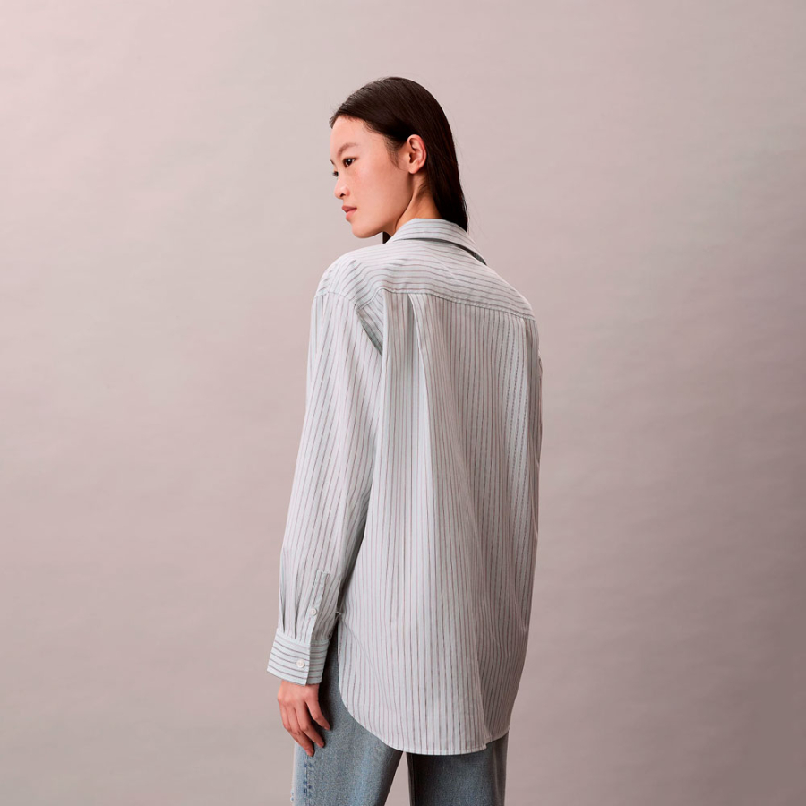 camicia-in-popeline-di-cotone-a-righe camicia-in-popeline-di-cotone-a-righe