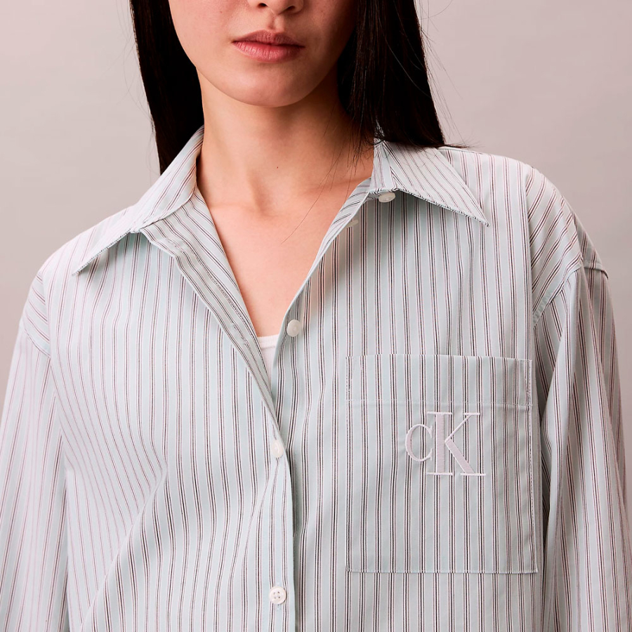 camicia-in-popeline-di-cotone-a-righe camicia-in-popeline-di-cotone-a-righe