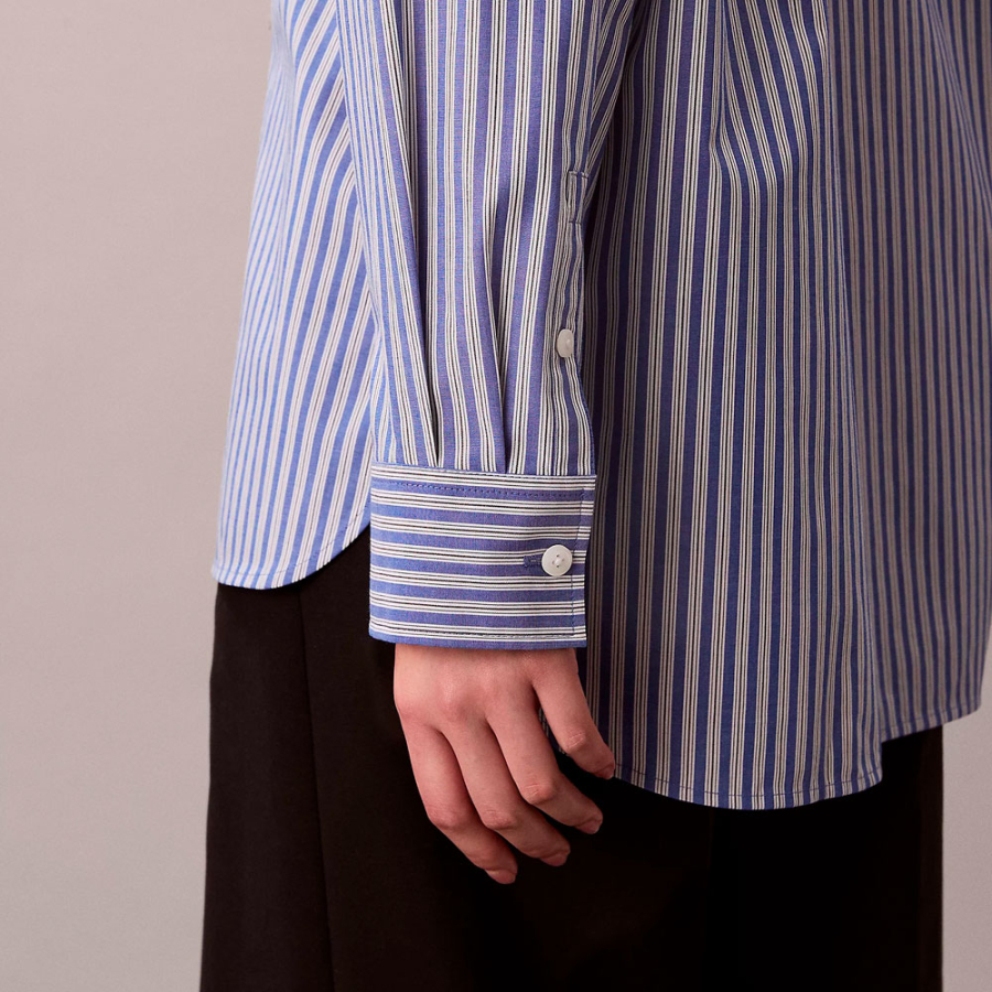 camisa-a-rayas-de-popelin-de-algodon camisa-a-rayas-de-popelin-de-algodon