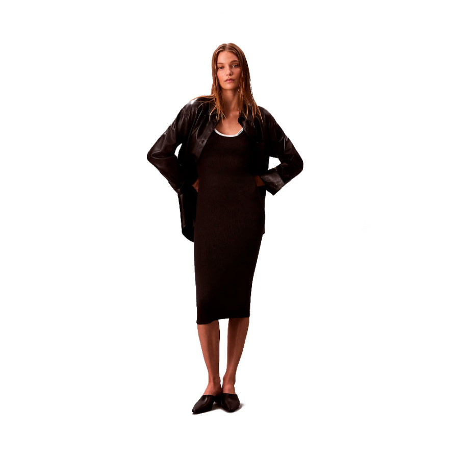 schmales-armelloses-baumwollstrickkleid schmales-armelloses-baumwollstrickkleid