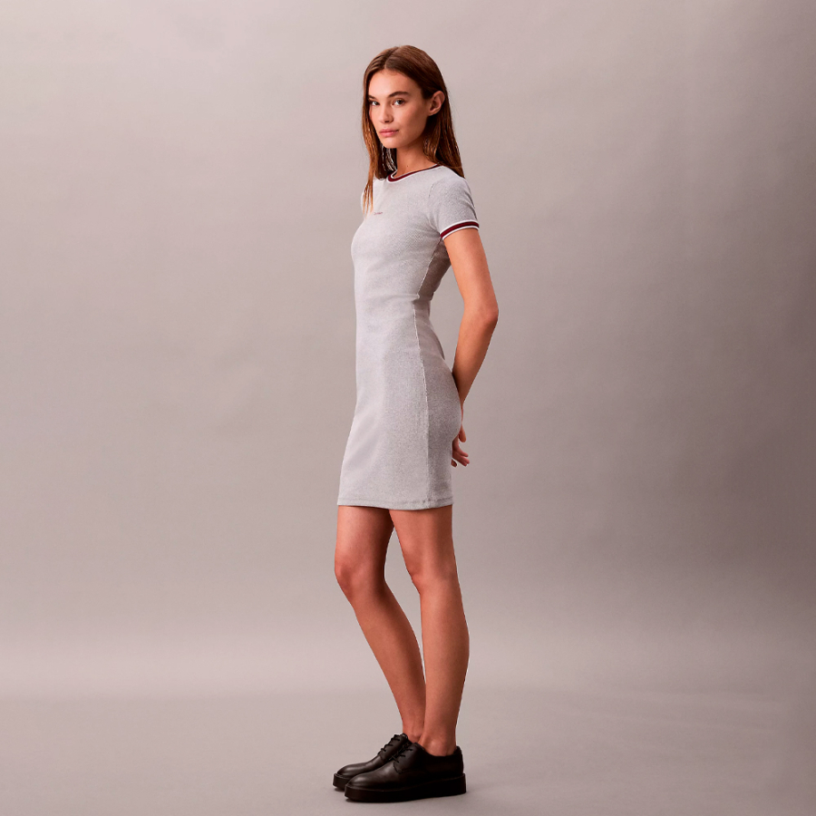 slim-fit-ribbed-sporty-shirt-dress