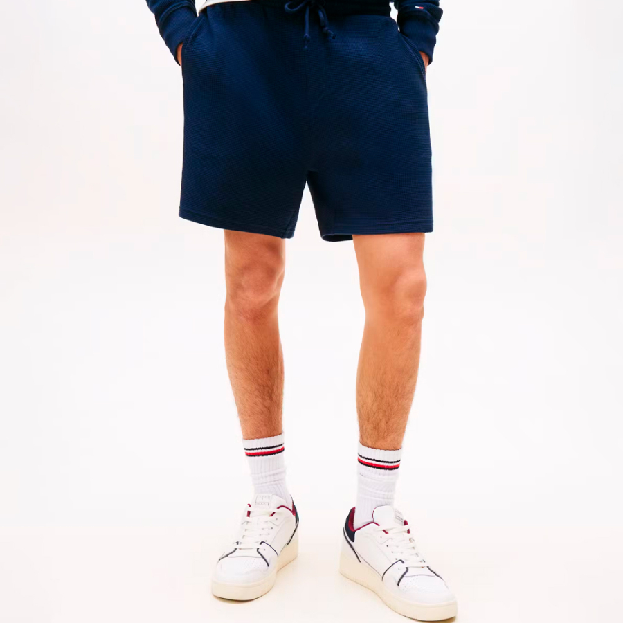 short-de-survetement-en-tricot-gaufre short-de-survetement-en-tricot-gaufre