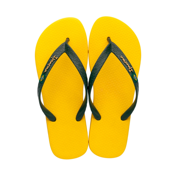 Ipanema Clas Brasil II Publicité Tongs - 45/46 Vert, Jaune- Ref.