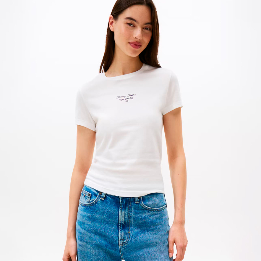 t-shirt-en-maille-slim-fit-avec-logo t-shirt-en-maille-slim-fit-avec-logo