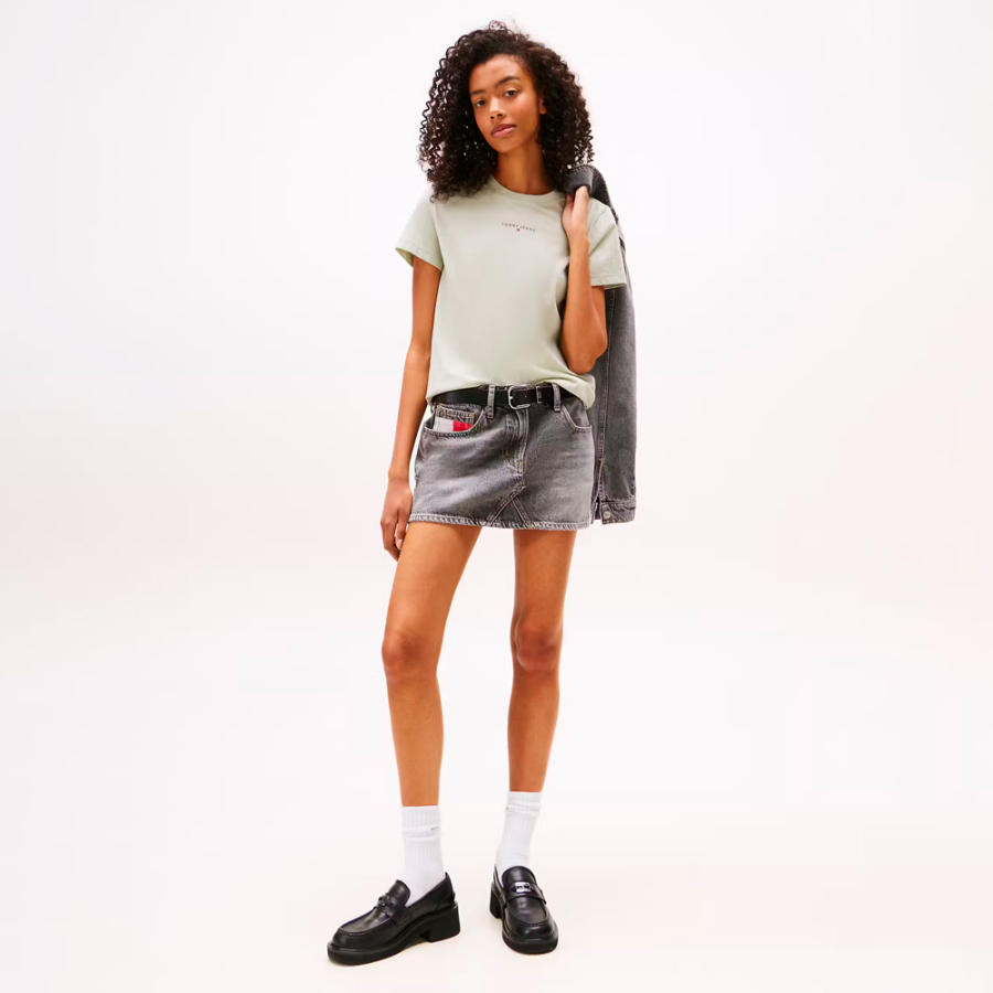 t-shirt-girocollo-con-logo-lineare t-shirt-girocollo-con-logo-lineare