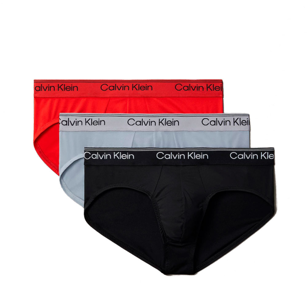 Calvin Klein Underwear Sous-vtements Gris - Lot de 3 slips hanches - Microfibre Stretch - M - Ref 36 €