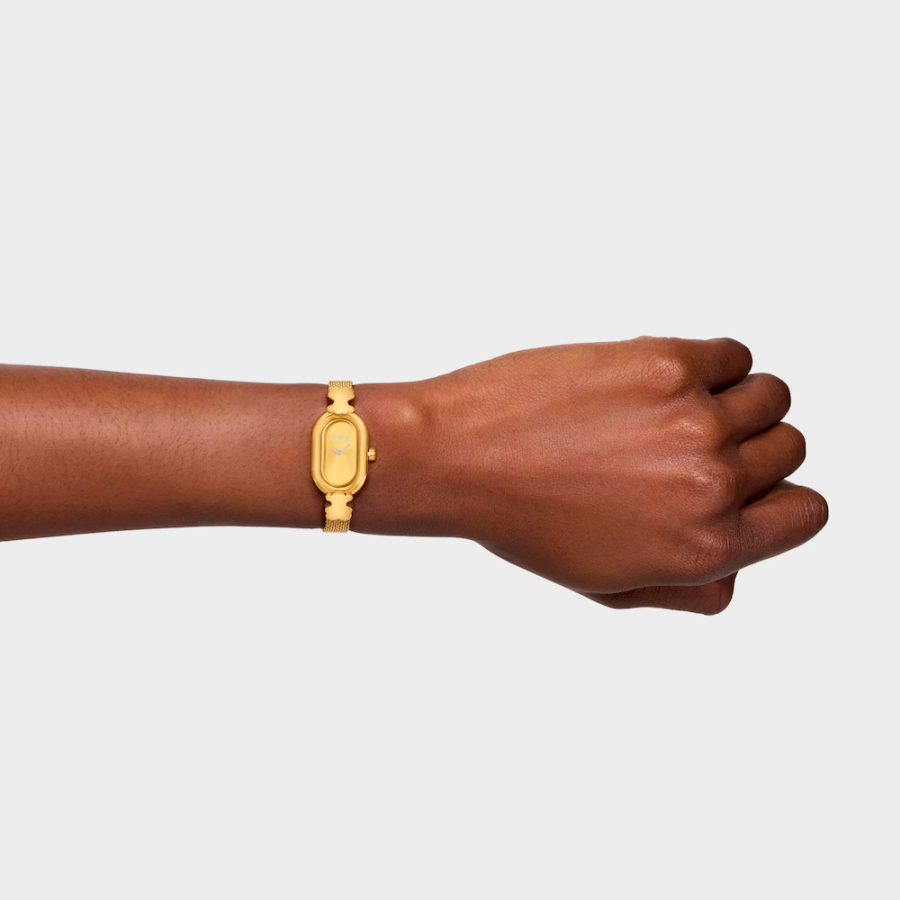 icon-oval-gold-steel-bracelet-analog-jewelry-watch