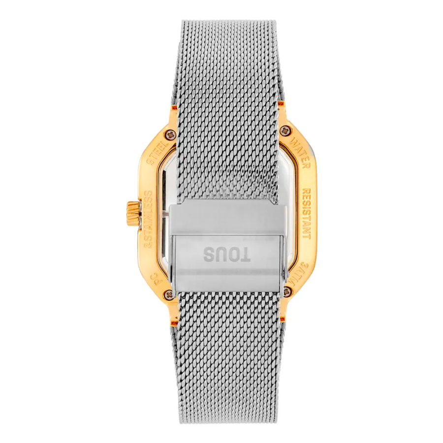 d-bear-party-analog-uhr-mit-goldstahlarmband