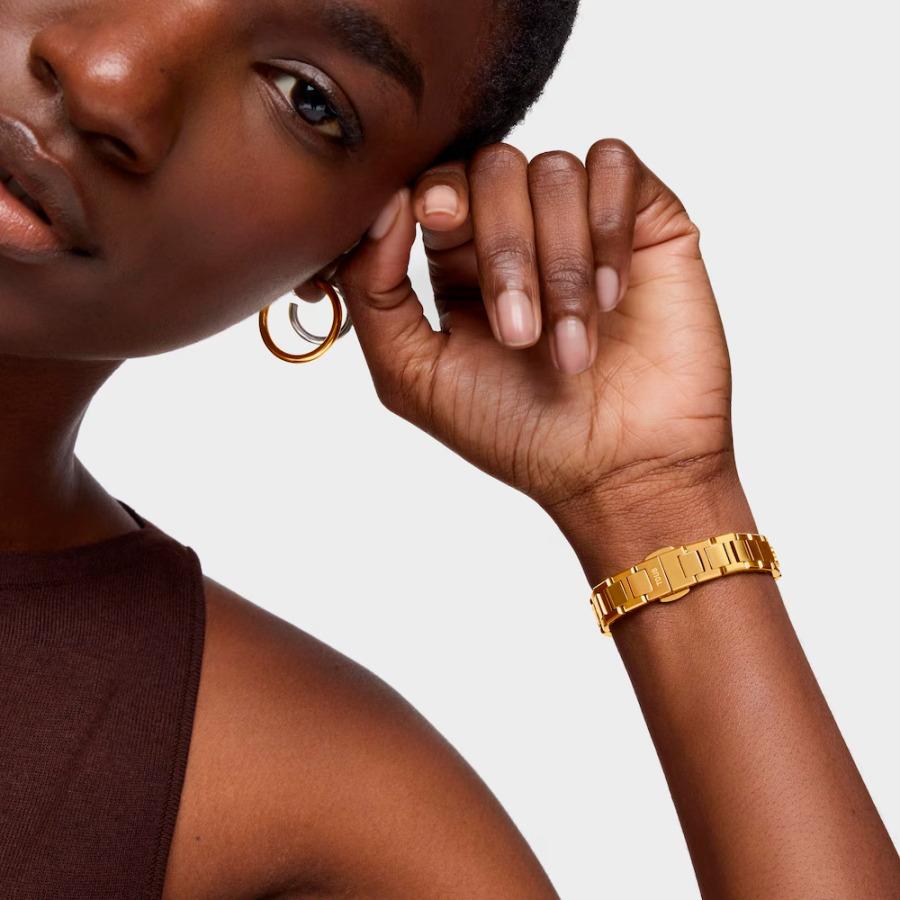 relogio-analogico-icon-time-com-pulseira-de-aco-dourado