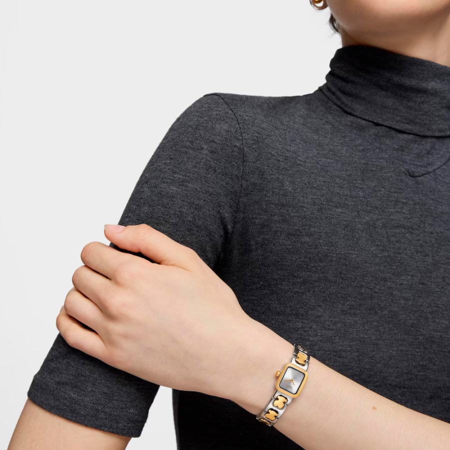 reloj-analogico-con-brazalete-de-acero-y-acero-dorado-icon-time