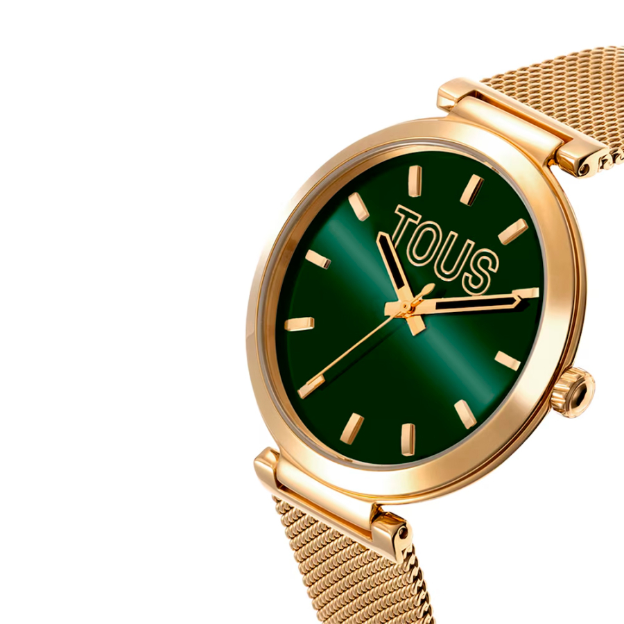 reloj-analogico-con-esfera-verde-y-brazalete-dorado-s-mesh-mirror