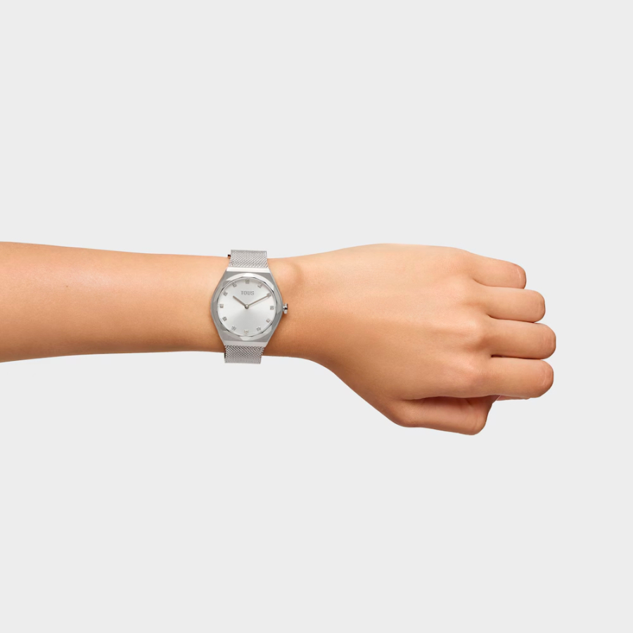 montre-analogique-avec-bracelet-en-acier-a-mailles-rondes montre-analogique-avec-bracelet-en-acier-a-mailles-rondes