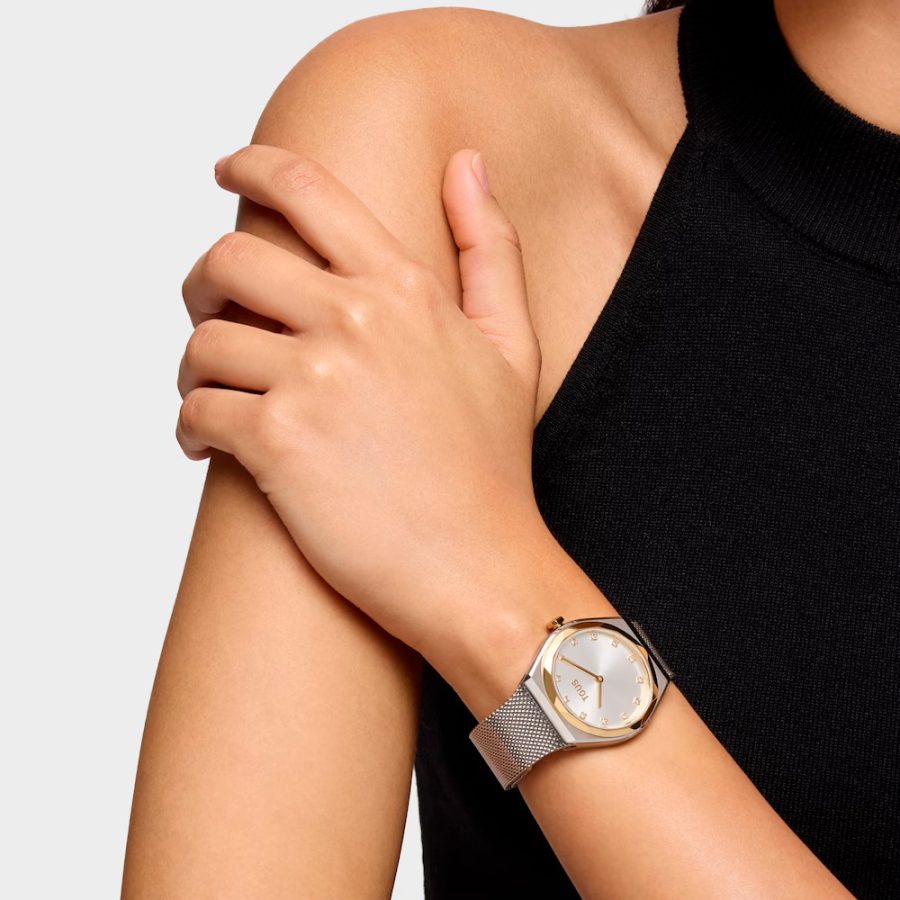 analog-watch-with-steel-and-gold-plated-steel-bracelet-karat-round-mesh