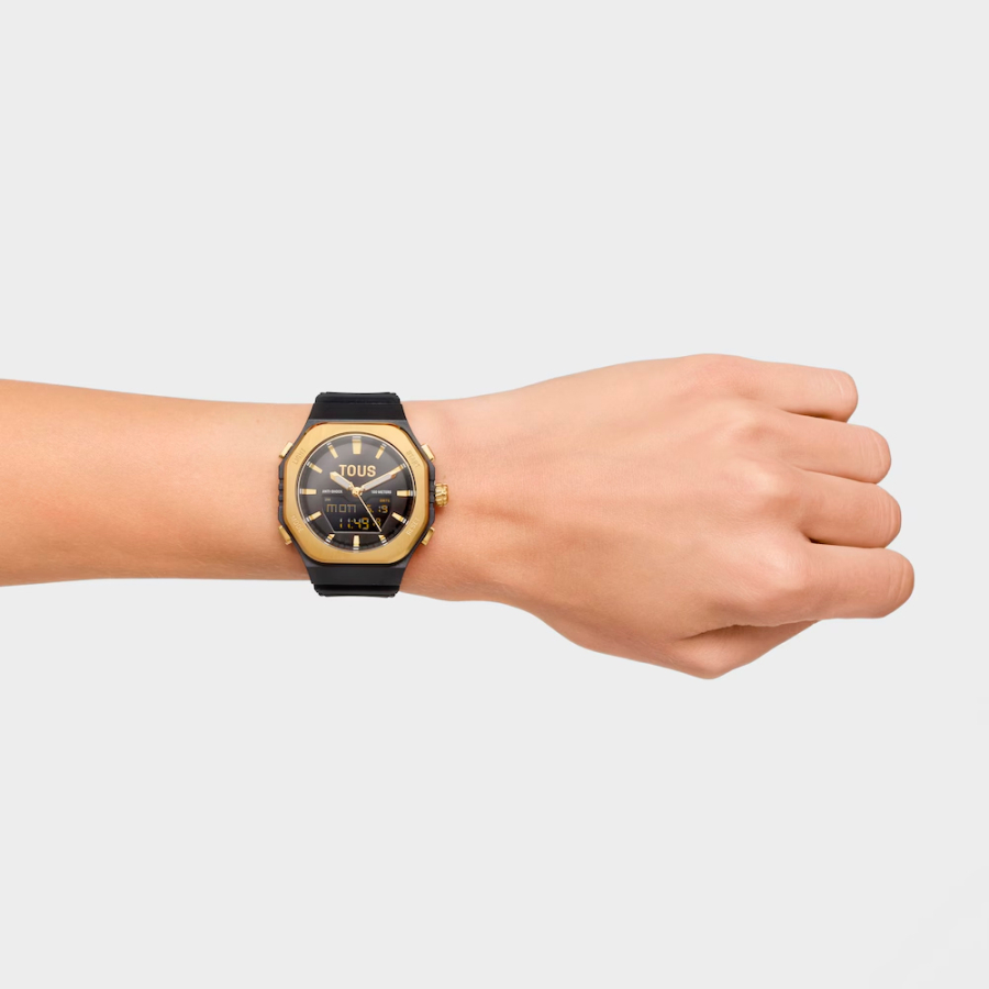 montre-bet-analogique-numerique-en-acier-plaque-or-avec-bracelet-en-nylon-noir