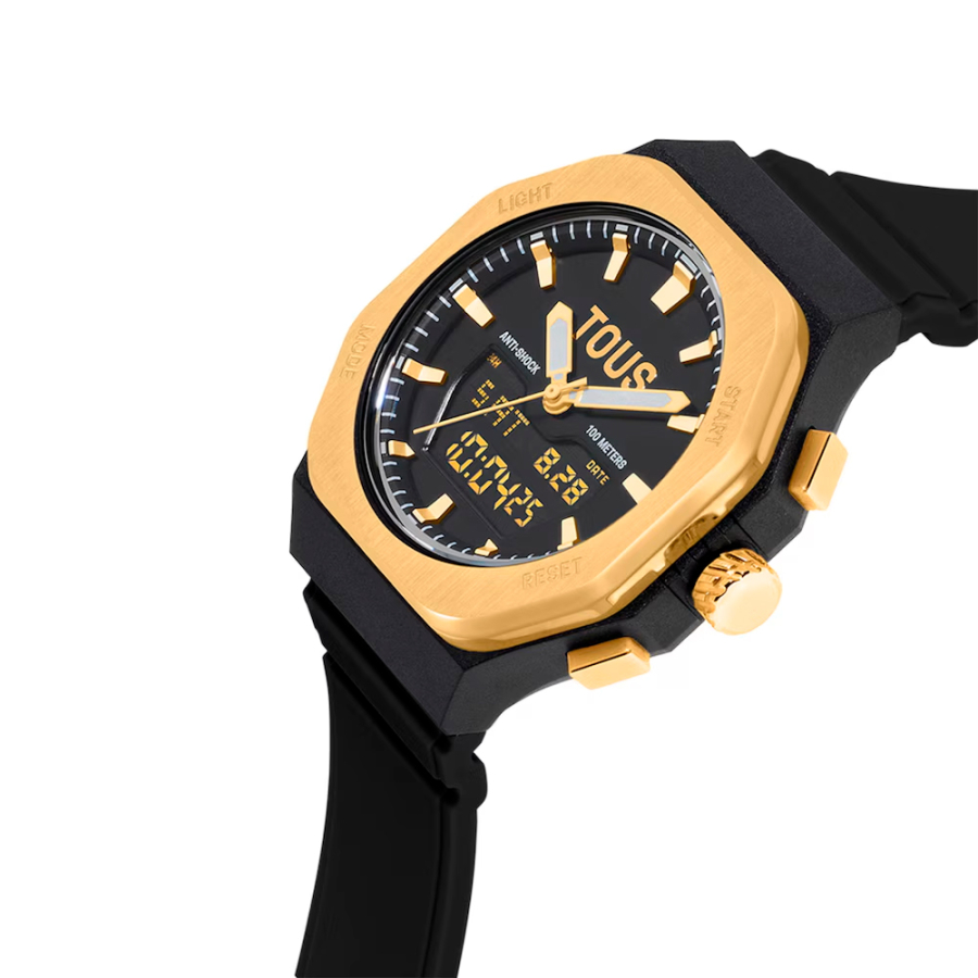 orologio-analogico-digitale-bet-in-acciaio-placcato-oro-con-cinturino-in-nylon-nero