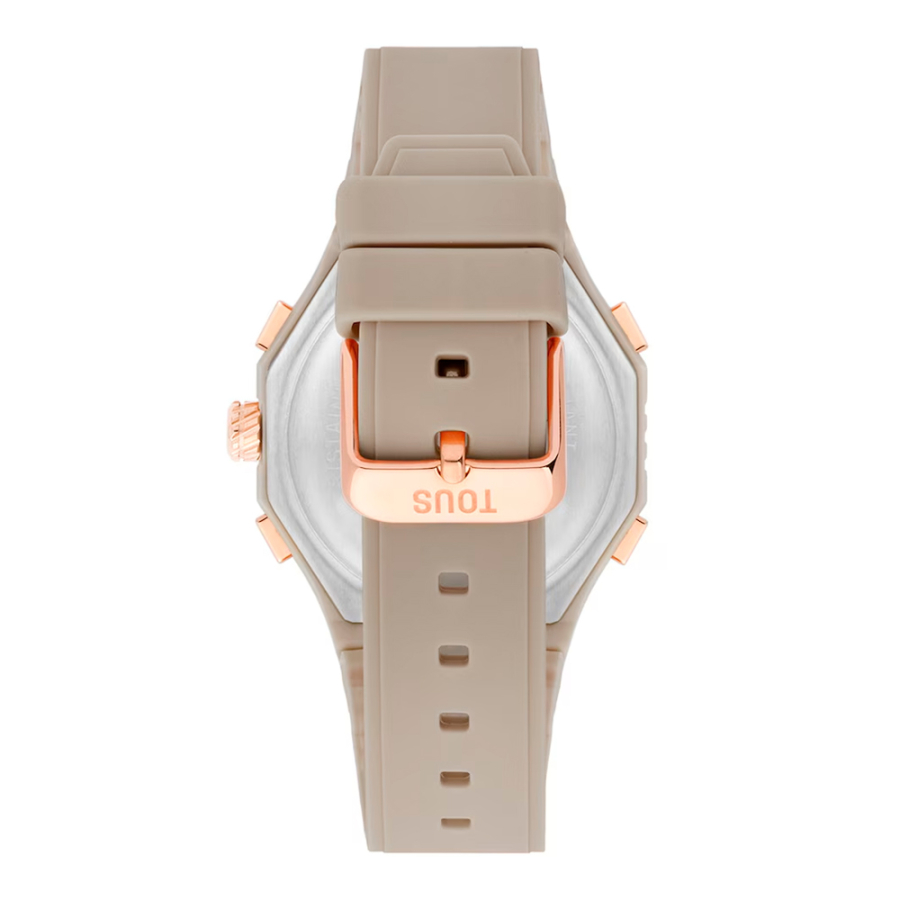 montre-bet-en-acier-dore-rose-analogique-numerique-avec-bracelet-en-nylon-taupe montre-bet-en-acier-dore-rose-analogique-numerique-avec-bracelet-en-nylon-taupe