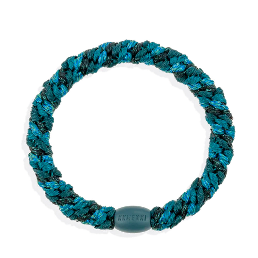 petrolfarbenes-glitzer-haargummi petrolfarbenes-glitzer-haargummi