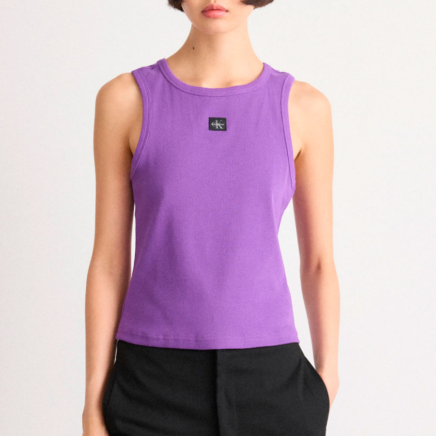 ribbed-tank-top-with-woven-monologue ribbed-tank-top-with-woven-monologue