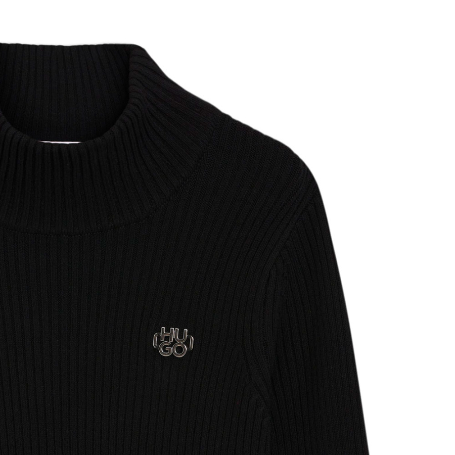 vestido-de-punto-en-tejido-elastico-con-logo-apilado-kids vestido-de-punto-en-tejido-elastico-con-logo-apilado-kids