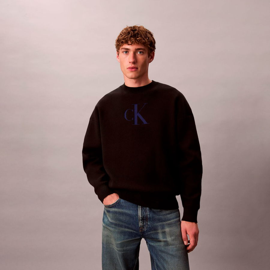 locker-sitzender-pullover-aus-baumwollmischgewebe-mit-monogramm-logo