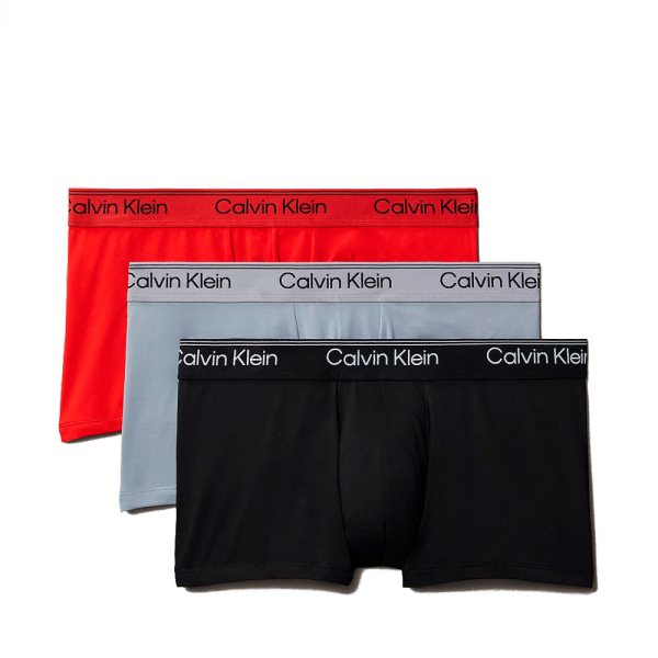 Calvin Klein Underwear Sous-vtements Multicolore - Lot de 3 boxers taille basse - Microfibre extensible - S - Ref 36 €
