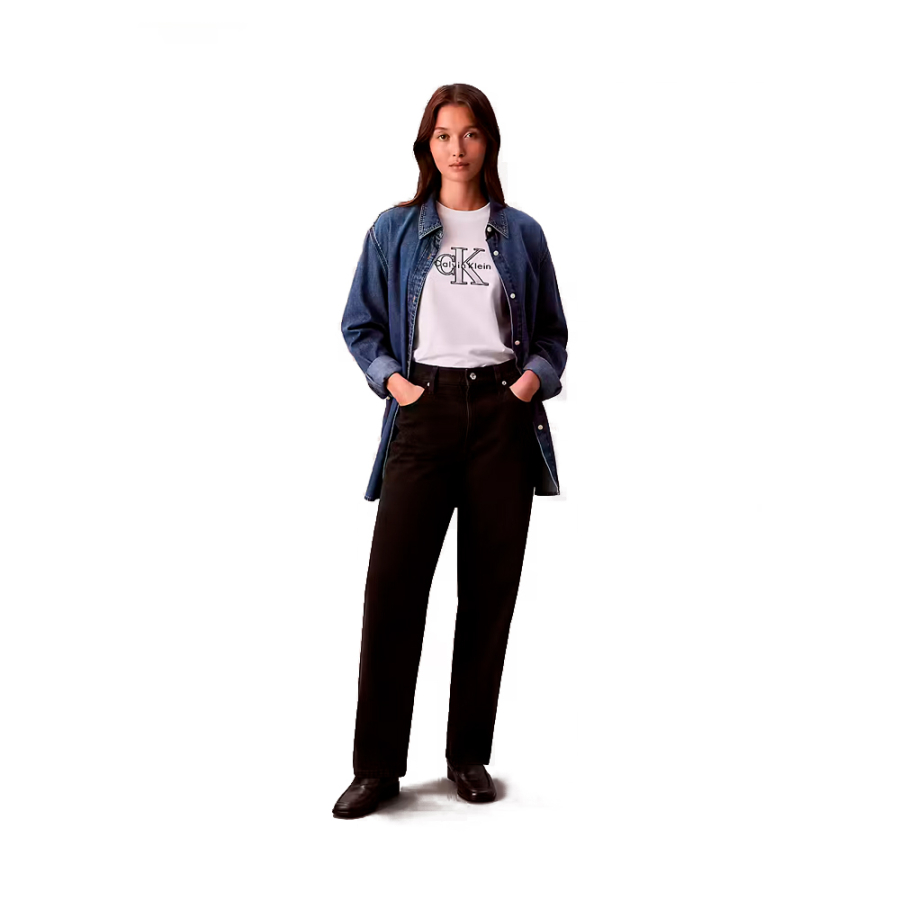 klassisches-t-shirt-mit-leuchtendem-monologo-grafik klassisches-t-shirt-mit-leuchtendem-monologo-grafik