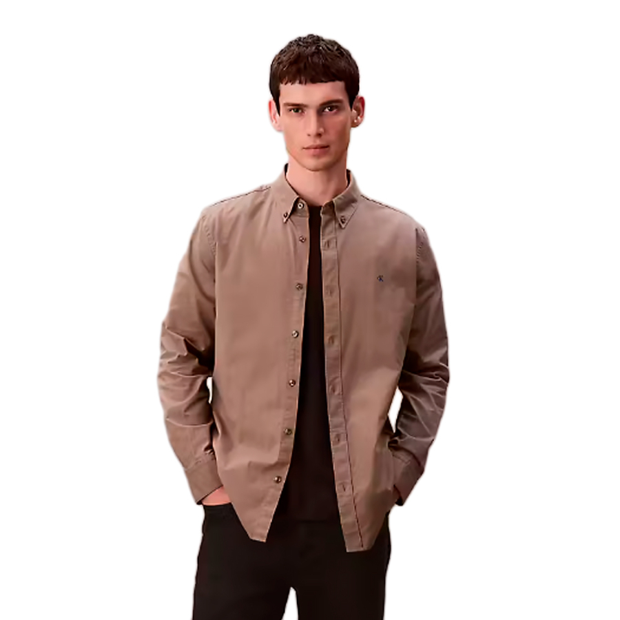 chemise-oxford-classique-unie-a-boutons