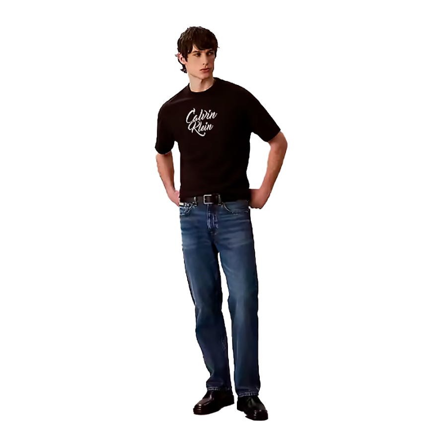 t-shirt-a-graphique-calvin-en-ecriture-cursive t-shirt-a-graphique-calvin-en-ecriture-cursive