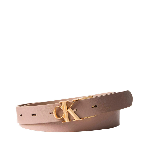 Calvin Klein Ceinture rversible en cuir grain avec logo - 75 Beige- Ref 49 €