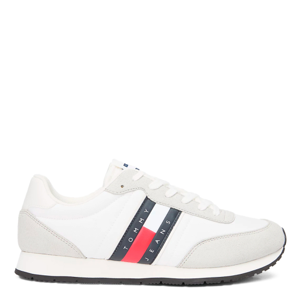 Tommy Hilfiger Baskets avec un mlange de textures - 40 Blanc Multicolore- Ref 67 €