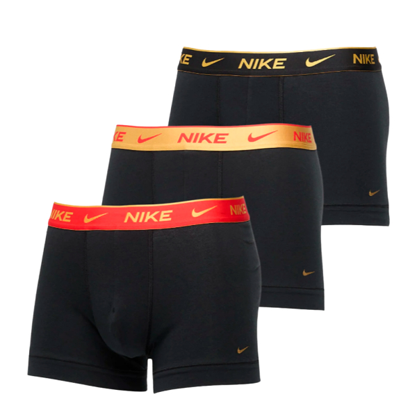 Nike Underwear Sous-vtements Noir - PACK 3 BOXER 0000KE1008 COFFRE - S - Ref 29 €